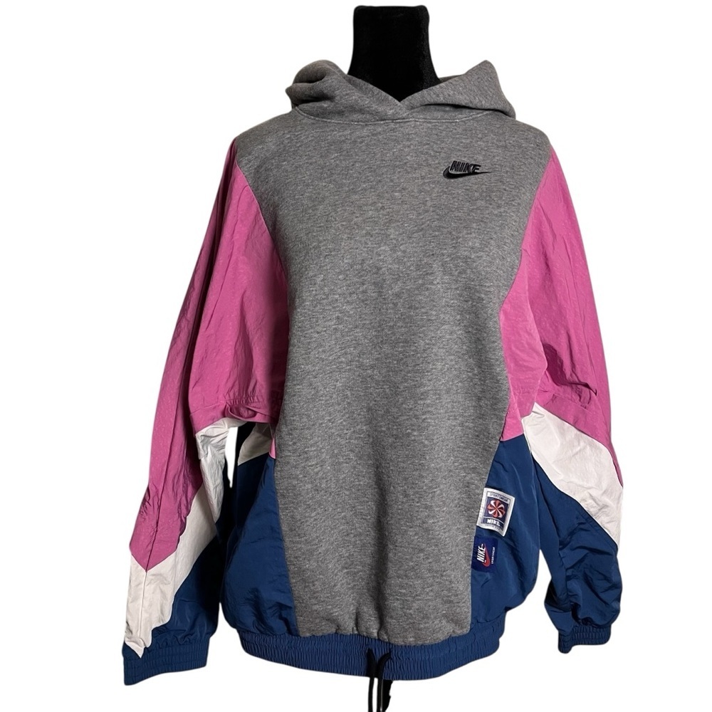 Nike Sportswear Icon Clash Pullover Hoodie Colorblock Vintage Look — Size XS - Picture 3 of 13